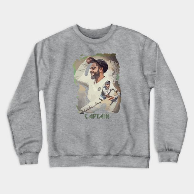 Indian cricket Captain Crewneck Sweatshirt by FasBytes